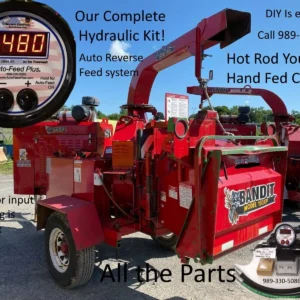 Hydraulic kit for Bandit chipper.