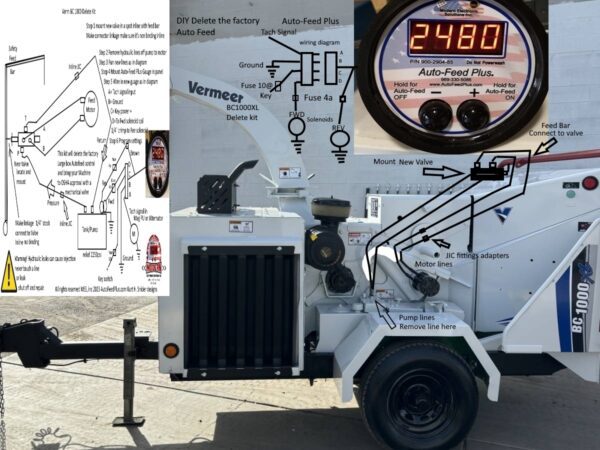 BC1000 Chipper Delete Kit – Convert to Auto-Feed Plus with AFP Tach & Manual Valve